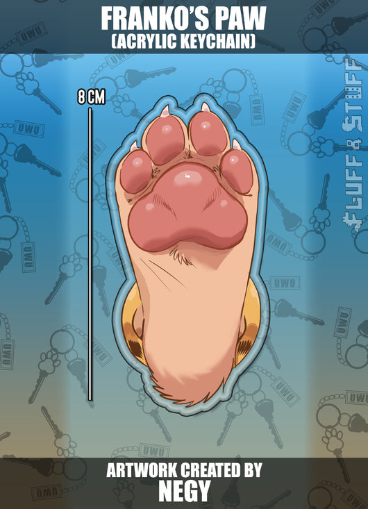 Franko's Paw Keychain by Negy